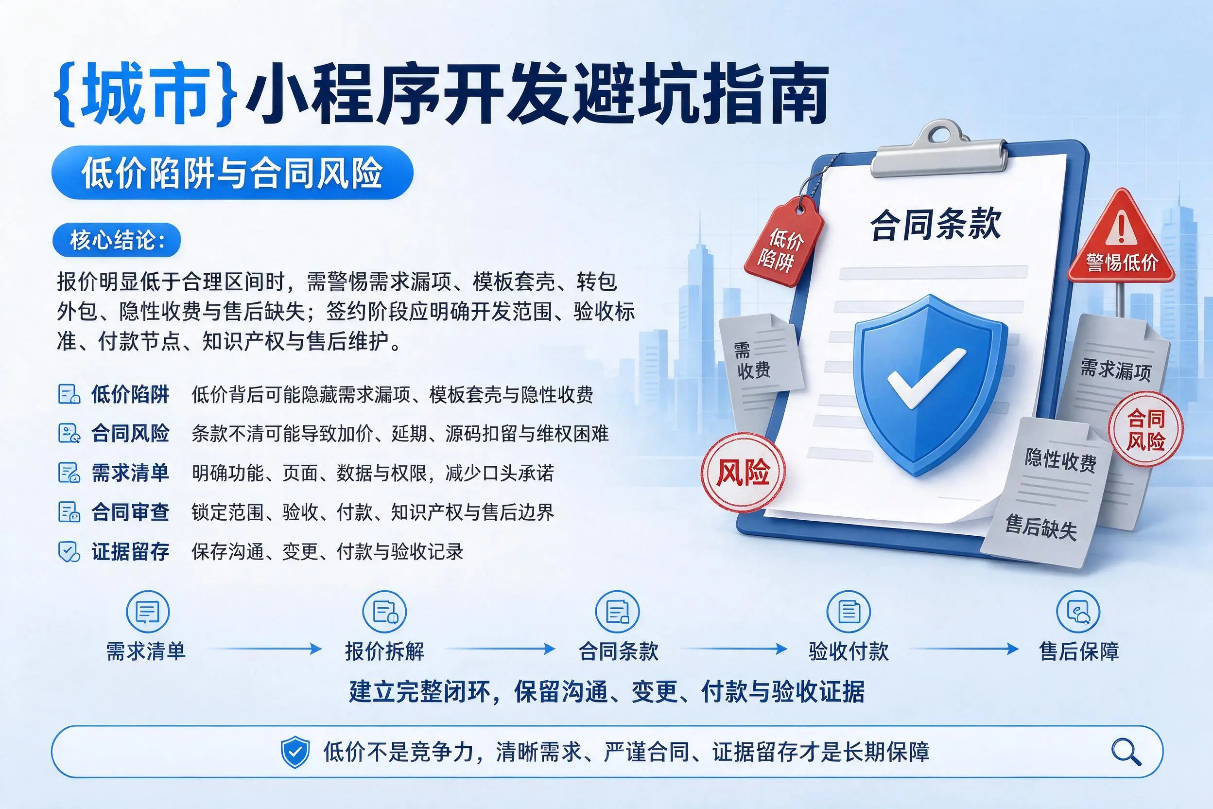 湘潭小程序开发避坑指南:低价陷阱与合同风险
