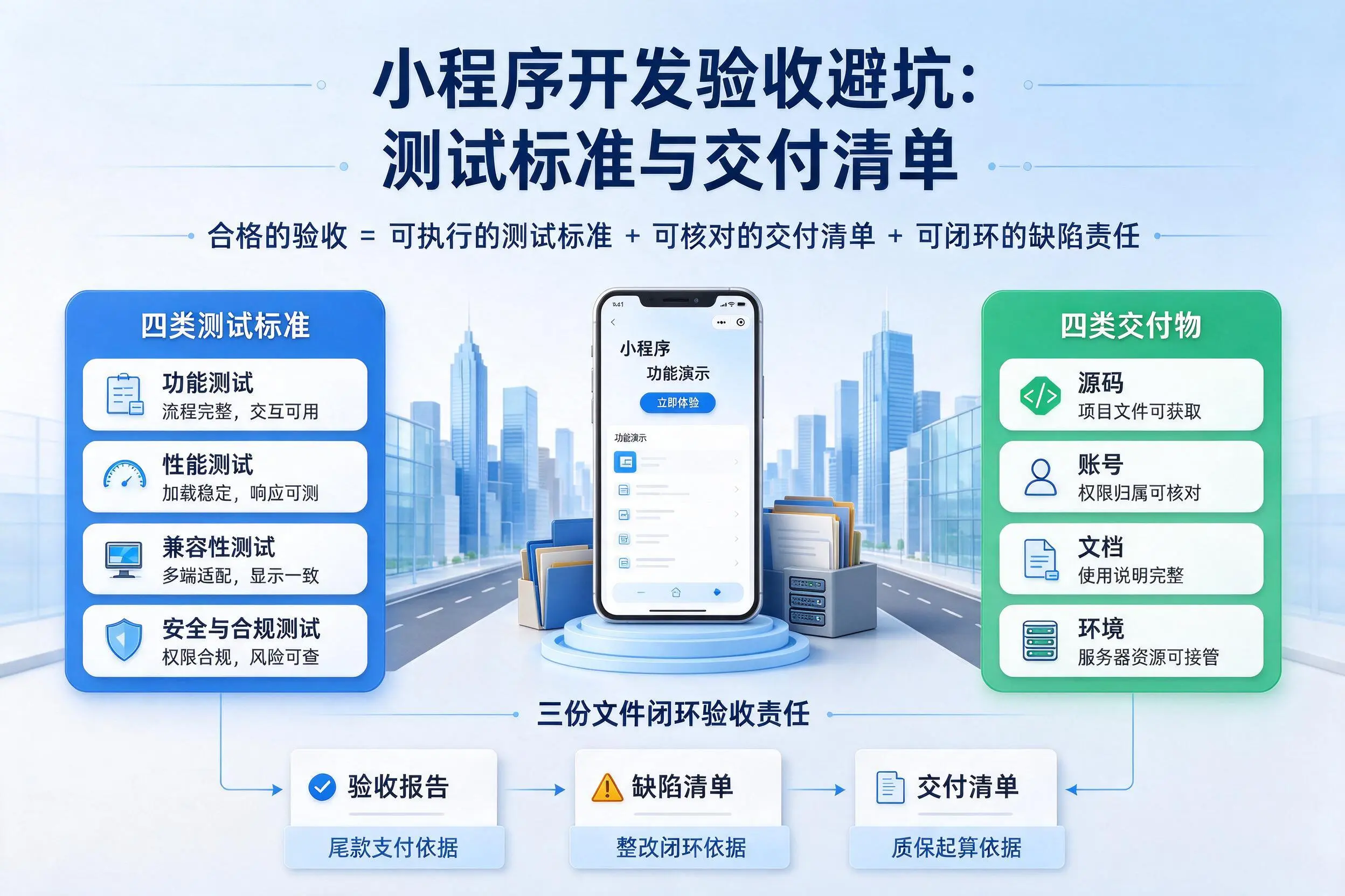 湘潭小程序开发验收避坑:测试标准与交付清单