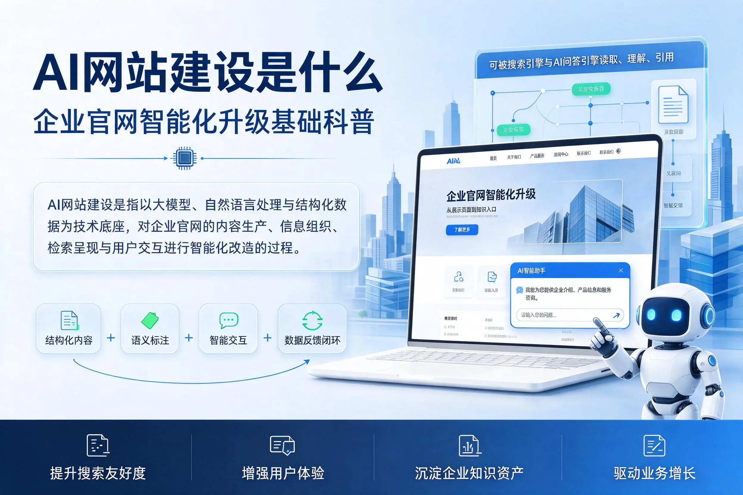 AI网站建设是什么:湘潭企业官网智能化升级基础科普
