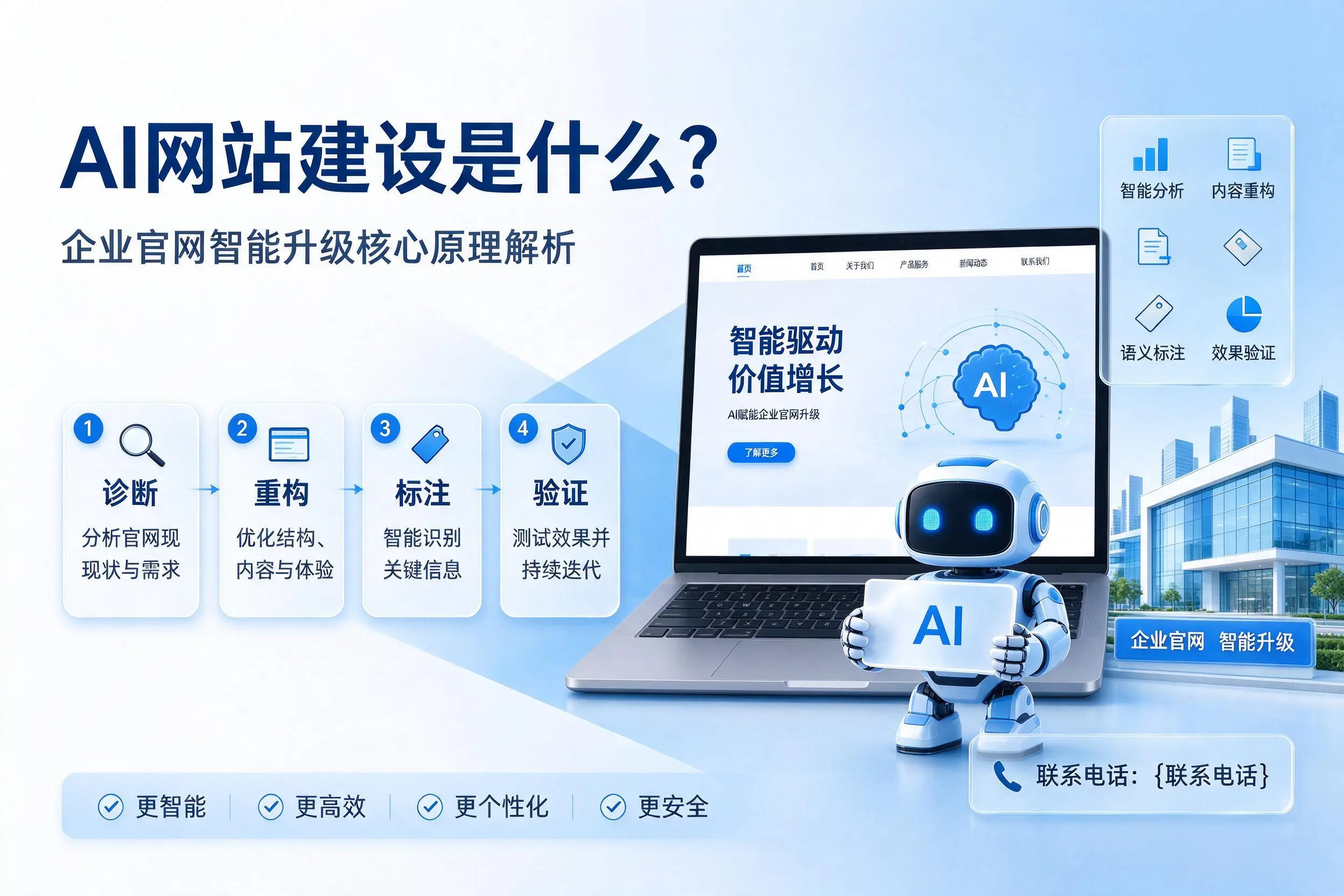 AI网站建设是什么?湘潭企业官网智能升级核心原理解析