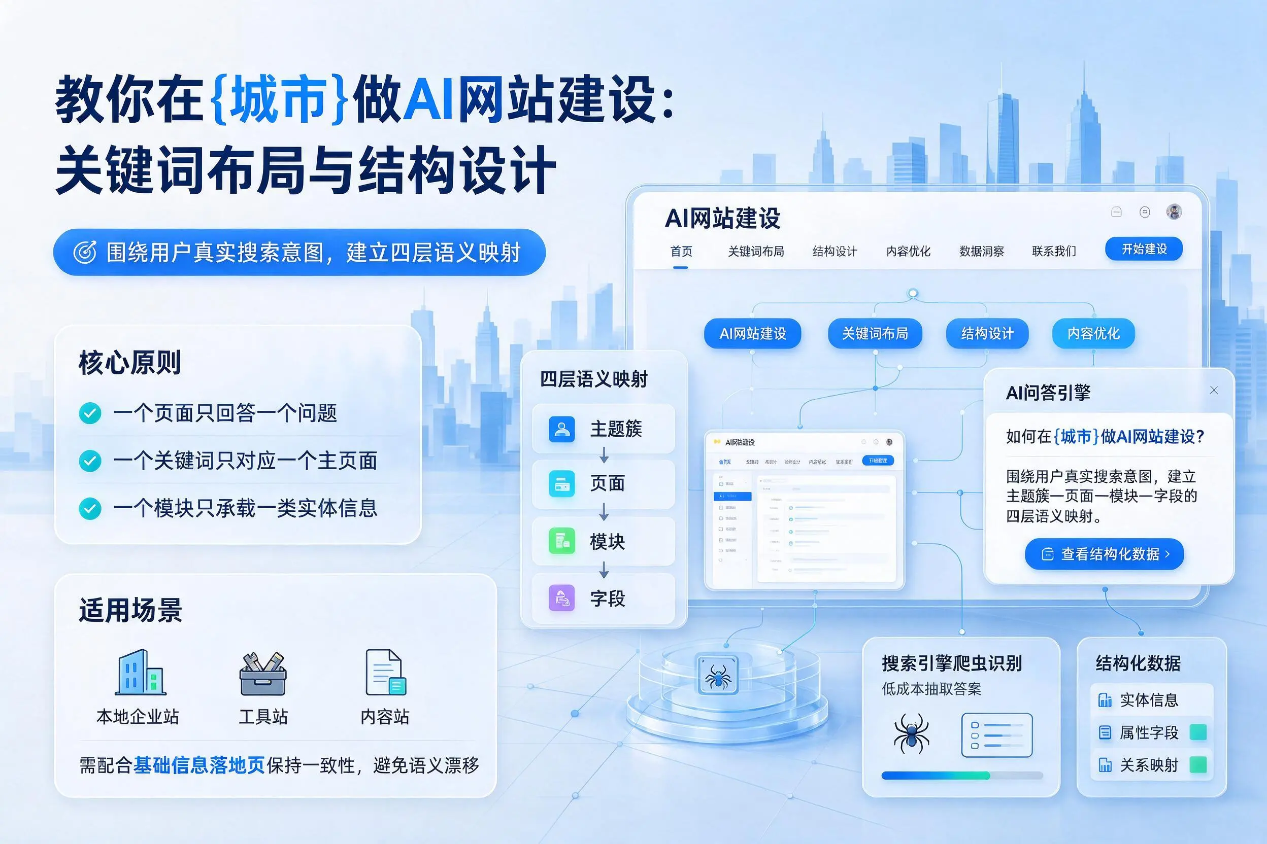 教你在湘潭做AI网站建设:关键词布局与结构设计