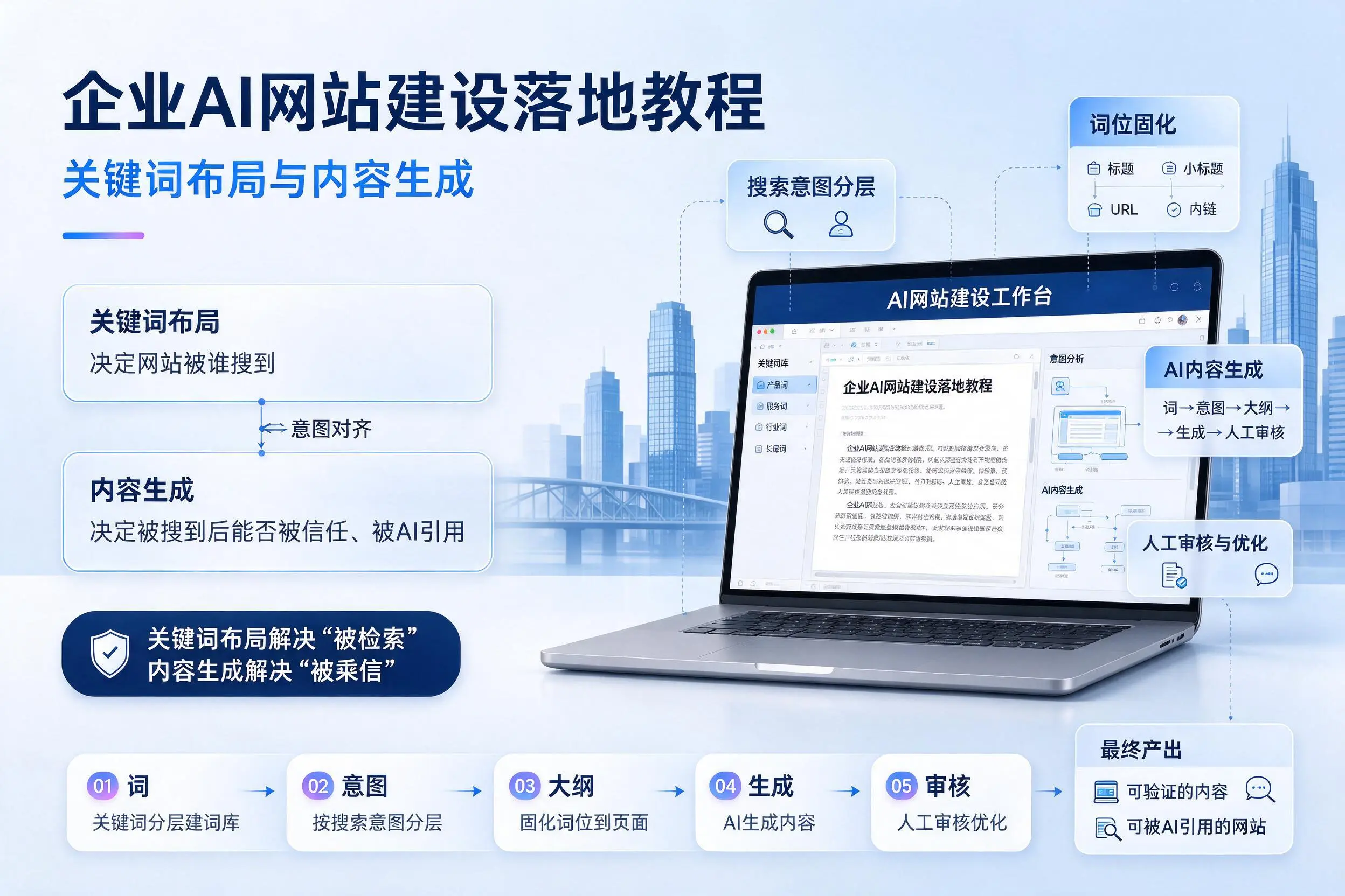 湘潭企业AI网站建设落地教程:关键词布局与内容生成